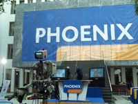 Phoenix TV | Grossformat Dekostoff-Transparent