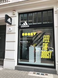 adidas Running Shop | Schaufenster-Beschriftung